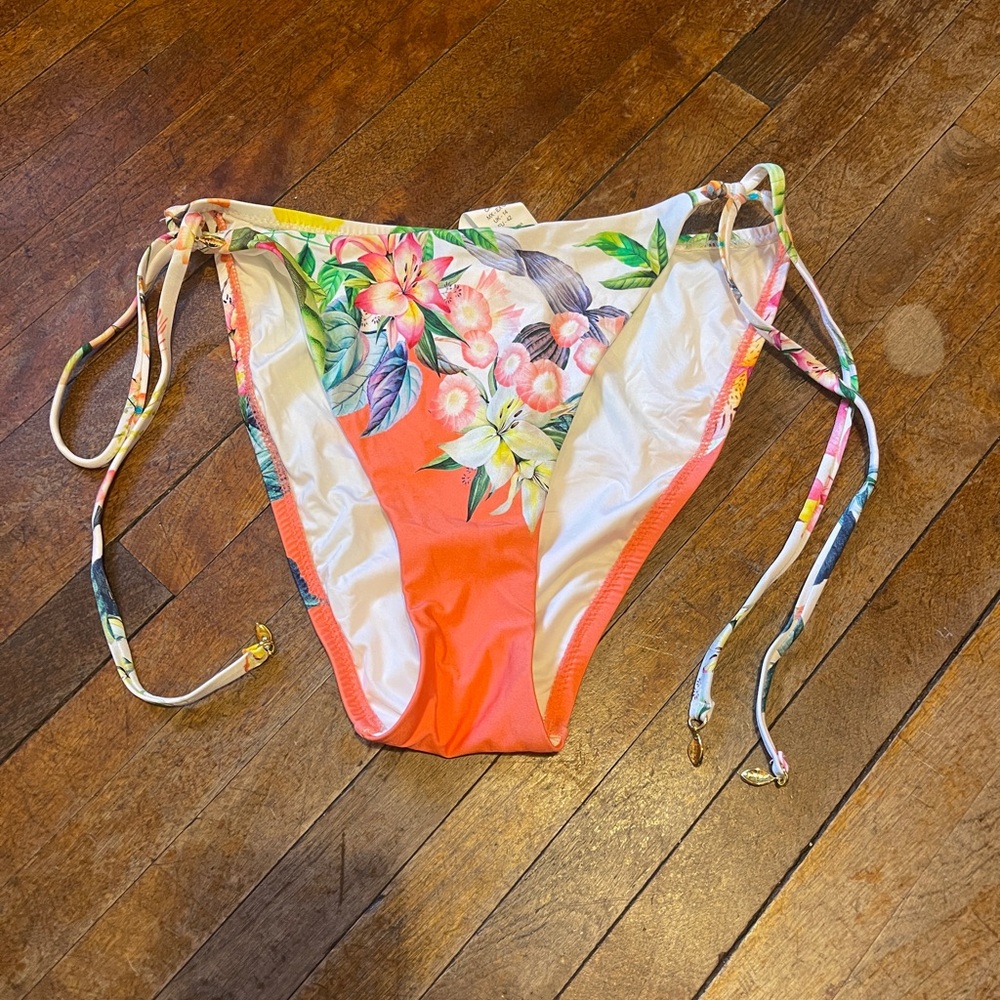 Sunshine 79 Floral Bikini Bottom with Tie Sides